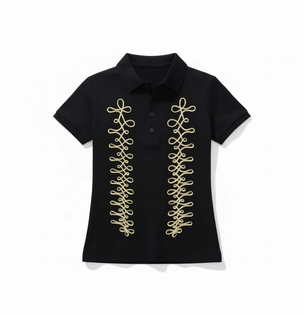 ARISTOCRAT EMBROIDERED POLO WOMENS