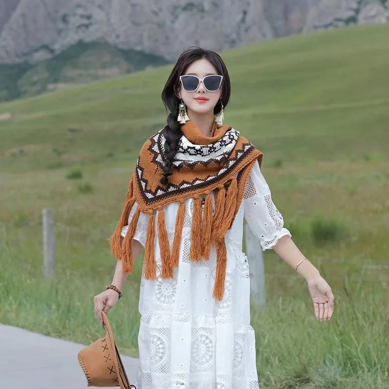 FRINGE PONCHO